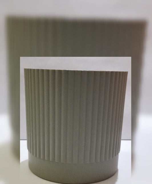 Brown Line Plastic Pot (Volume 6 - 3.5" Height) Single