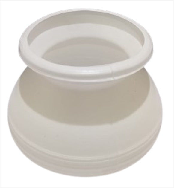 White Plastic Pot Matka Shape Pot 2.3" (Single)