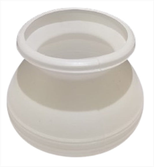 White Plastic Pot Matka Shape Pot 2.3" (Single)