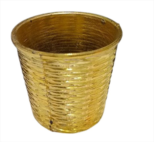 Golden Plastic Design Pot 5" (Single)