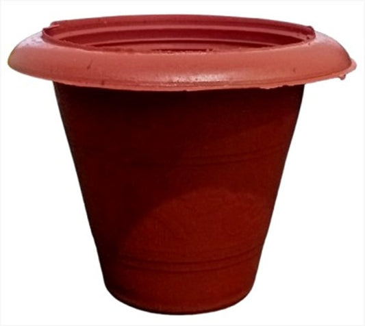 Maroon Plastic  Pot 2.5" (Single)