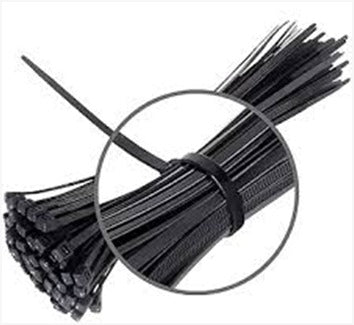 Garden Tie Black 3*150mm (Per Pc)