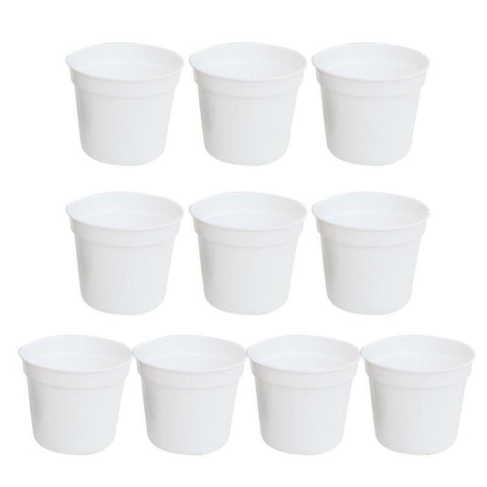 White Plastic Pots 3" (Set of 12)