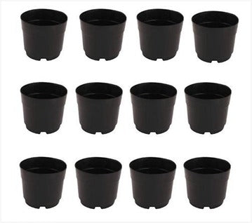 Buy Black Plastic Pots 4" (Set of 12) Online